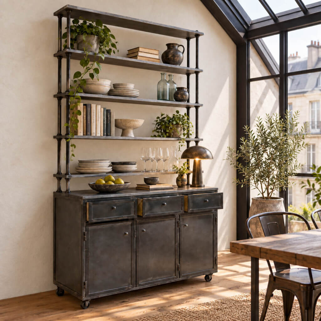 04-bibliotheque-buffet-industriel-metal-mur-clair