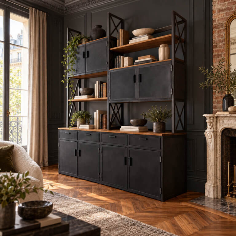 09-grande-bibliotheque-industrielle-acier-bois
